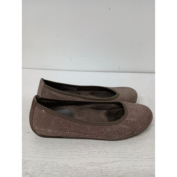 Vionic Ballet Flats Womens Size 8 Brown Sparkly Arch Support Comfort Shoes - Picture 7 of 13